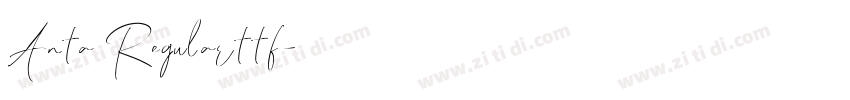Anta Regularttf字体转换